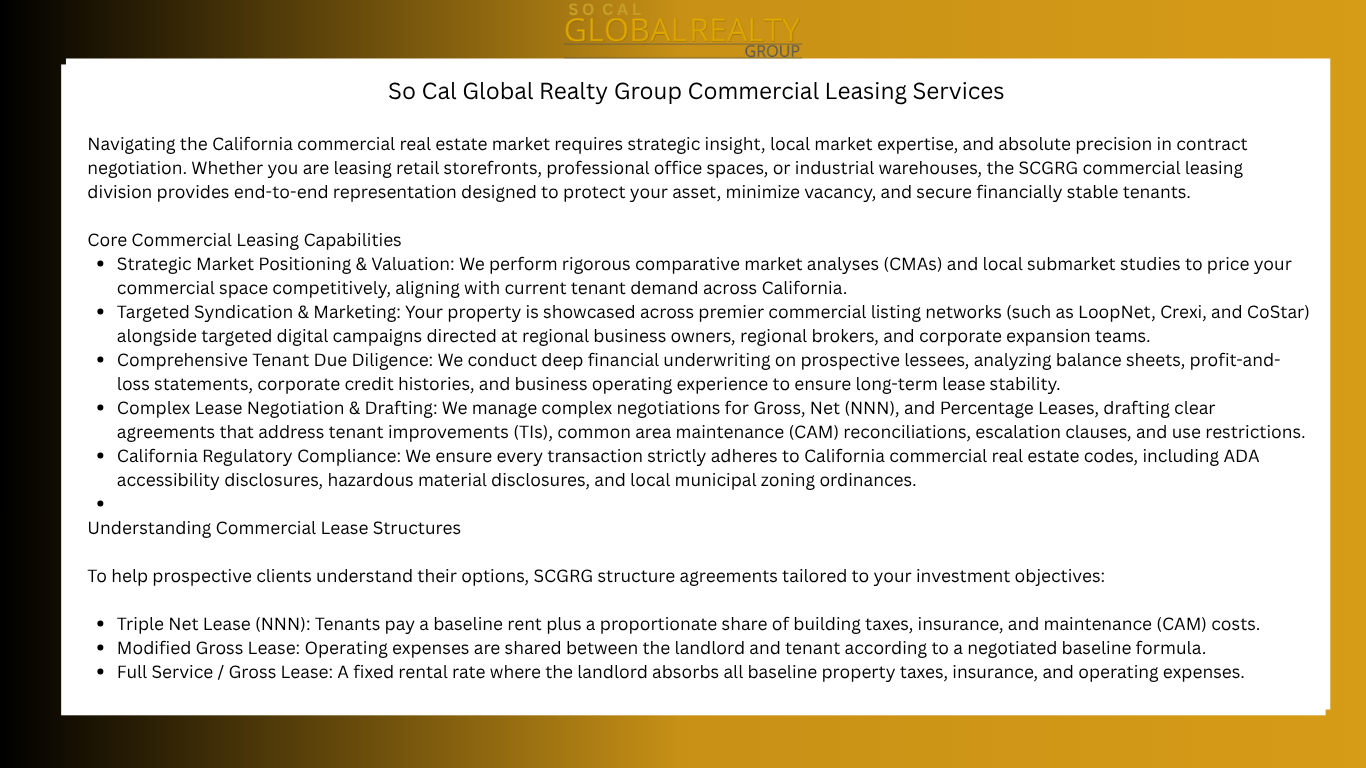 Commercial Leasing Services